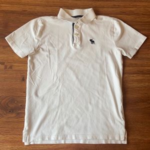 abercrombie kids boys white polo shirt Size 15/16